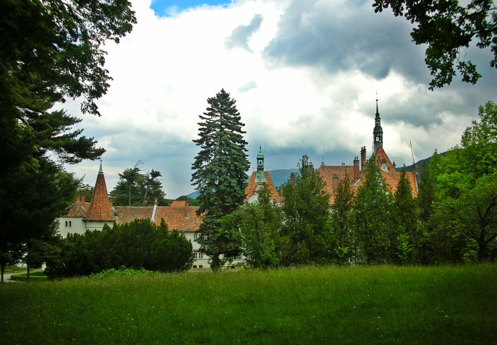 Grand Chateau in the Carpathian Mountains